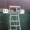 Aluminium tennis scorebord 17 scorebord aan scheidsrechterstoel